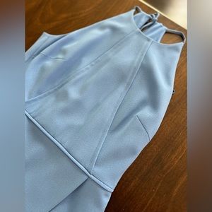 Gianni Bini blue halter midi dress